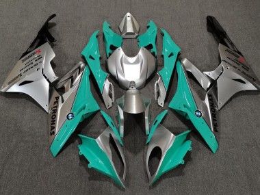 09-14 Alien Blue and White S1000RR Fairings