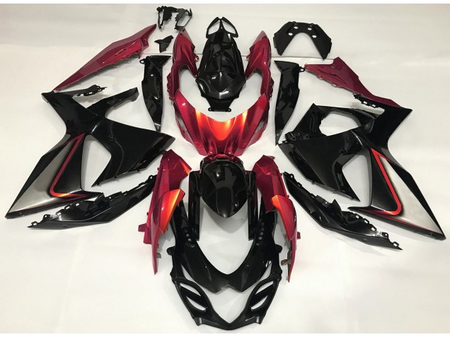 09-16 Burnt Orange and Black GSXR 1000 Fairings