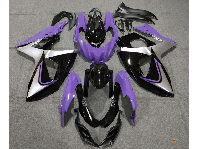 09-16 Purple Silver and Black GSXR 1000 Fairings