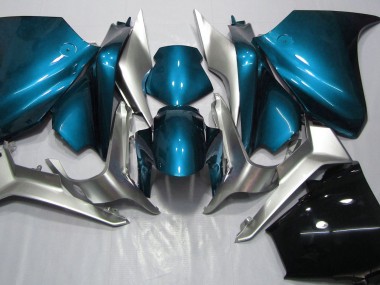 10-13 Light Blue and Silver VFR1200 Fairings