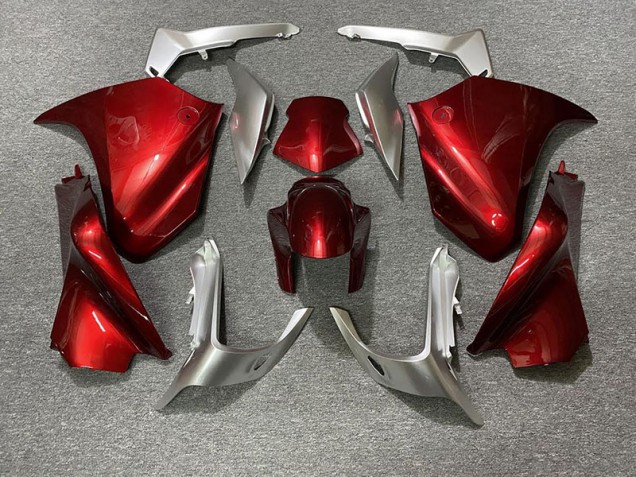 10-13 Red and Silver VFR1200 Fairings