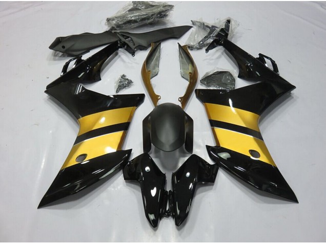 11-12 Gold Black CBR Design CBR600F Fairings