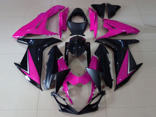11-24 Gloss Pink and Black GSXR 600-750 Fairings