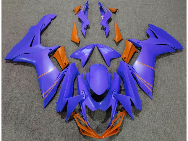 11-24 Matte Ocean Blue & Orange GSXR 600-750 Fairings