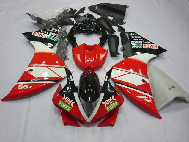 12-14 Red White Yamalube R1 Fairings