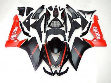 12-15 Matte Black and Red RS4 125 Fairings