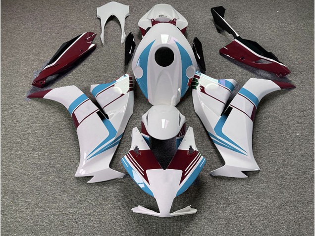 12-16 Gloss Light Blue and Maroon CBR1000RR Fairings