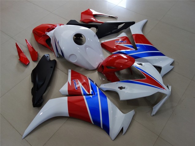 12-16 White Red and Blue CBR1000RR Fairings