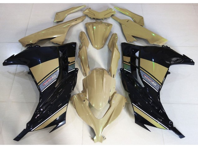 13-18 Desert Tan and Black Ninja 300 Fairings