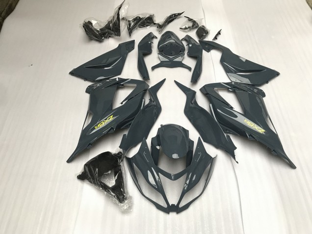 13-18 Gloss Grey ZX6R Fairings