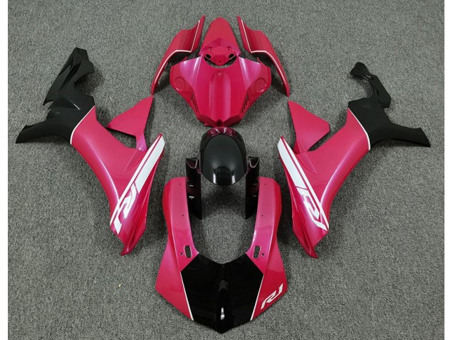 15-19 Hot Pink and Black R1 Fairings