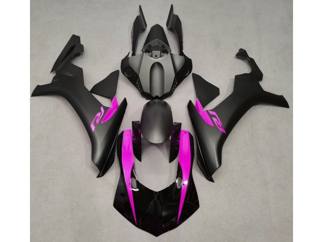15-19 Matte Black & Pink R1 Fairings