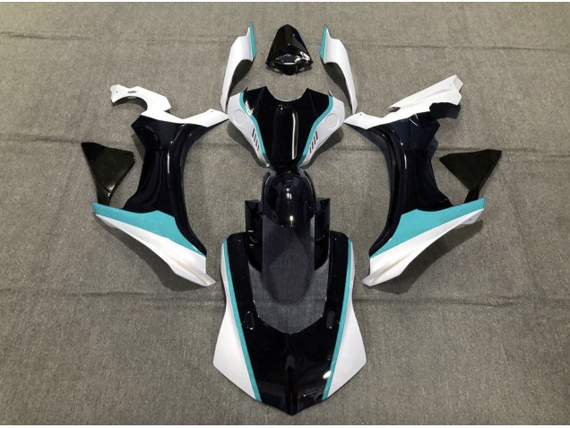 15-19 Sky Blue Black and White R1 Fairings