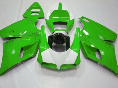 93-05 Gloss Green & White Ducati 996 748 916 998 Fairings
