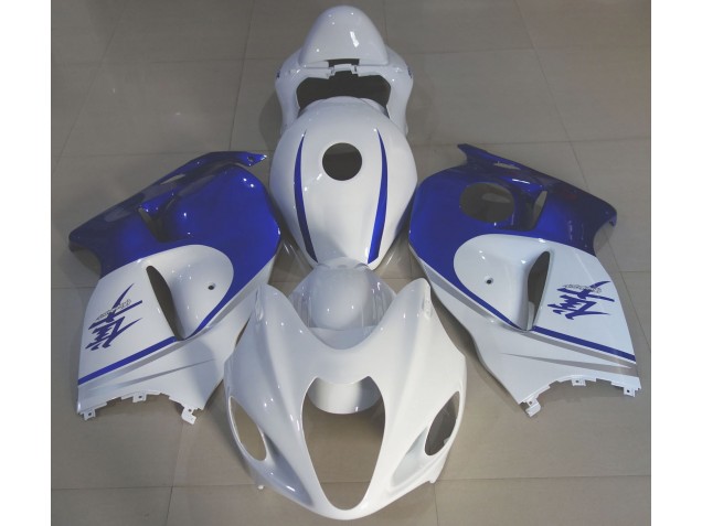 97-07 Gloss White & Deep Blue GSXR 1300 Hayabusa Fairings