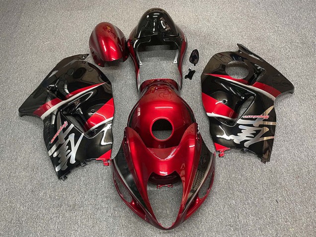 97-07 Maroon and Black Style GSXR 1300 Hayabusa Fairings