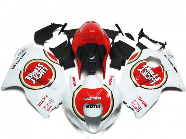 97-07 Red Lucky Strike Style GSXR 1300 Hayabusa Fairings