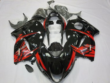 97-07 Red and Black GSXR 1300 Hayabusa Fairings