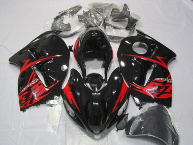 97-07 Red and Gloss Black GSXR 1300 Hayabusa Fairings