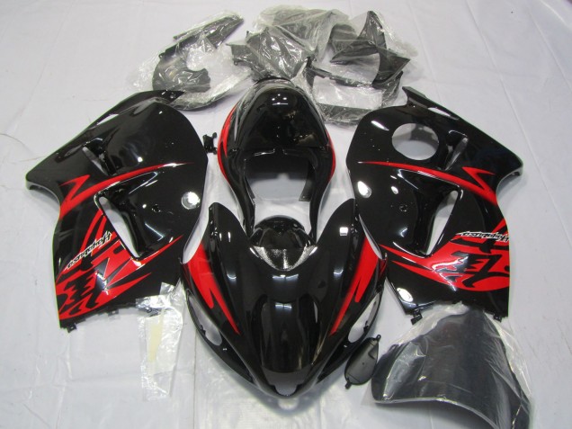 97-07 Red and Gloss Black GSXR 1300 Hayabusa Fairings