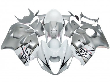 97-07 Silver and White Gloss OEM Style GSXR 1300 Hayabusa Fairings