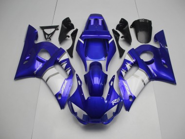 98-02 Silver White and Blue R6 Fairings