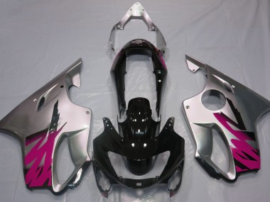 99-00 Gloss Silver & Pink CBR600 F4 Fairings