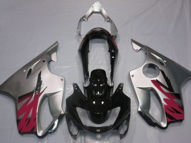 99-00 Gloss Silver & Red CBR600 F4 Fairings