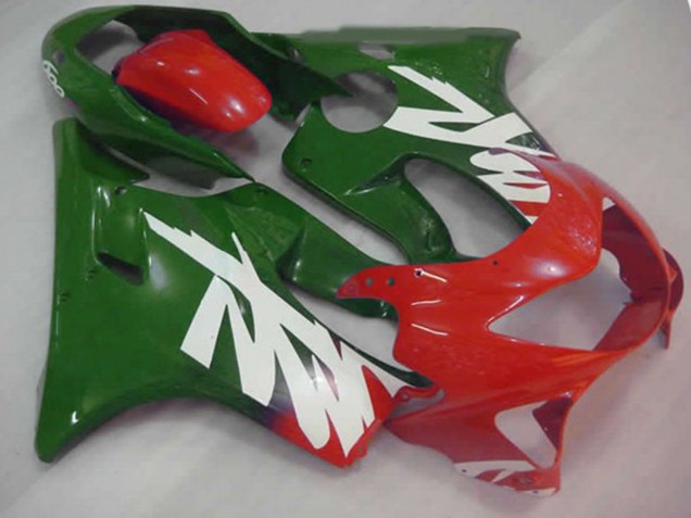 99-00 Green Red and White Decal CBR600 F4 Fairings