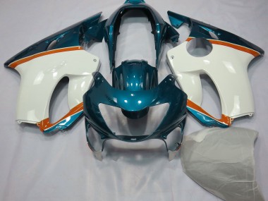 99-00 Light Blue and Orange CBR600 F4 Fairings